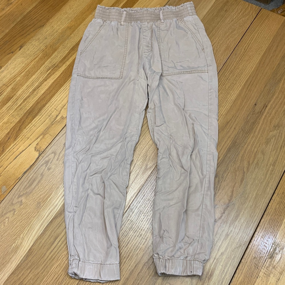 Abercrombie & Fitch Paperbag Waist Utility Joggers Tan Beige Womens Size‎ Small